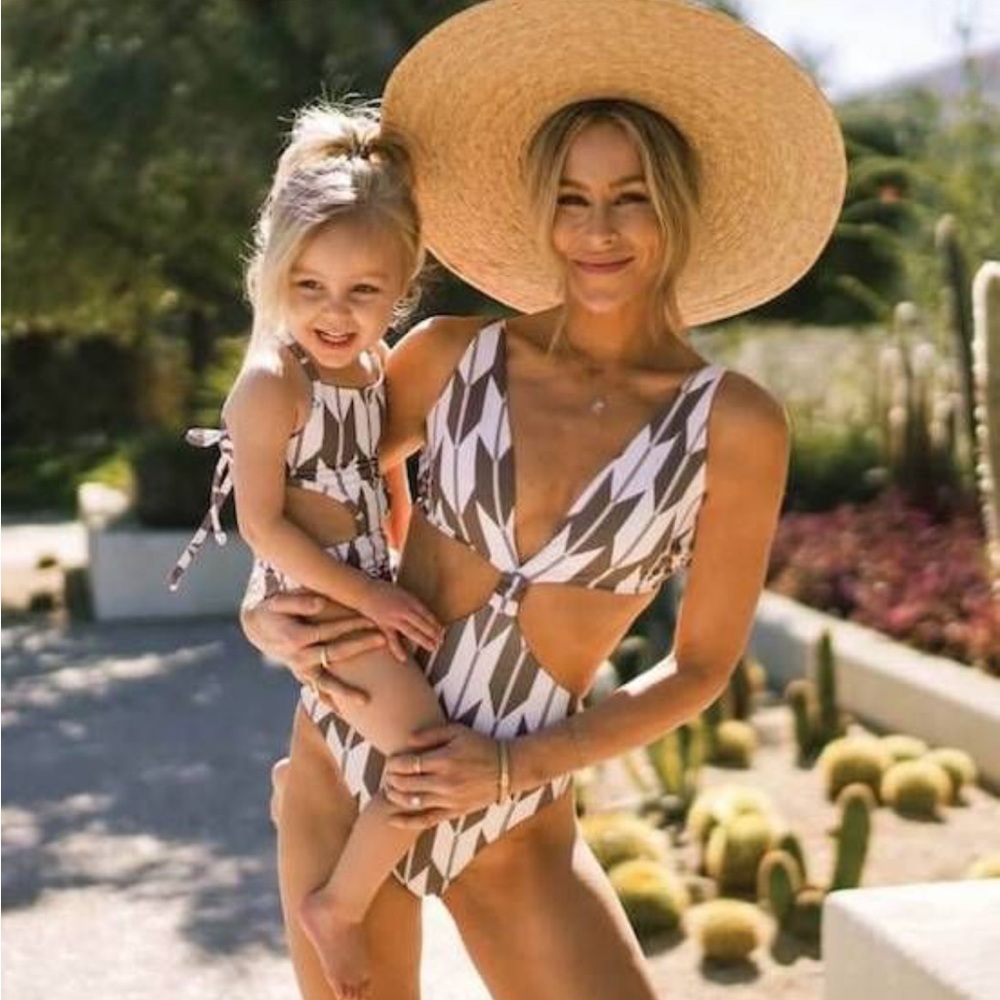 NWT Vintage Aztec Print Lawless Lee x Splendid One Piece Swimsuit